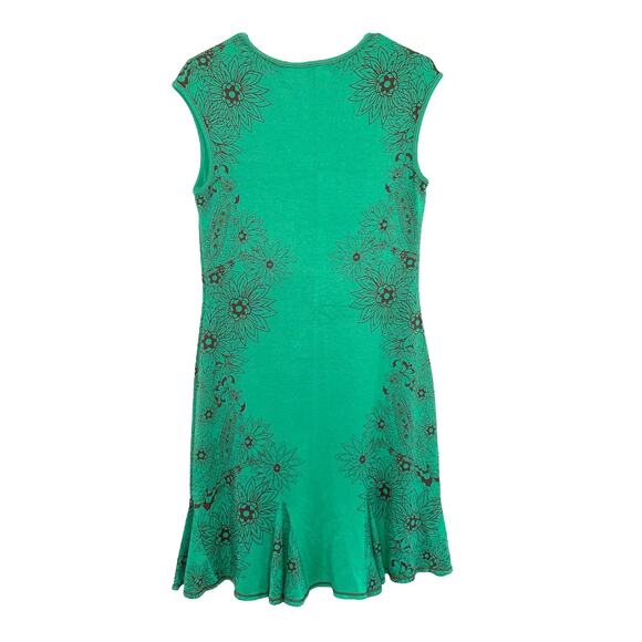 Chelsea & Violet Kelly Green Floral Print Flounce Sundress size Small - Picture 2 of 7